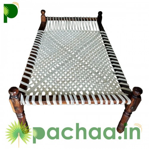 Kayathu Kattil Charpoy Rope Cot - கயித்து கட்டில் Charpai | Cotton Rope Khatiya Charpai Single Bed Without Storage | Wooden Cot Bed | Khatiya-Khaat Kayathu Kattil Charpoy Rope Cot - கயித்து கட்டில் Charpai | Cotton Rope Khatiya Charpai Single Bed Without Storage | Wooden Cot Bed | Khatiya-Khaat