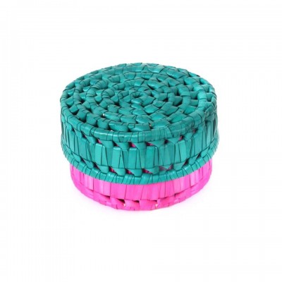 Panai Palm Leaf Peetal Round Return Gift Box Panai Palm Leaf Peetal Round Return Gift Box