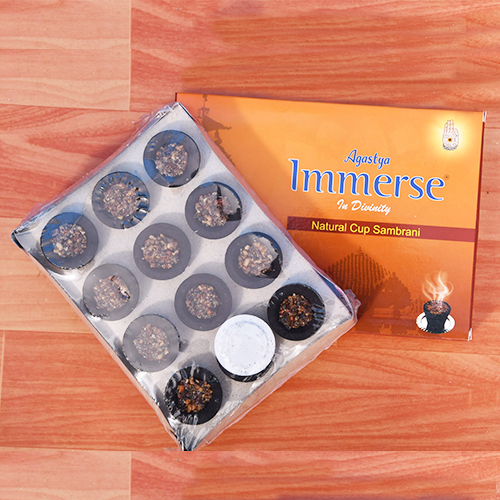 Immerse Natural Cup Sambrani Box