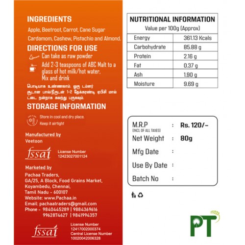 ABC Malt - Healthy Apple-Beetroot-Carrot Malt 80g