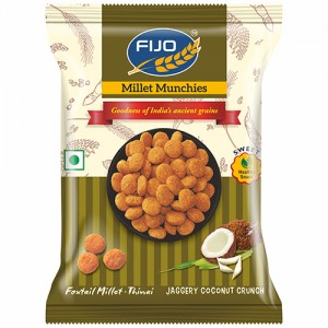 Millet Crunch Snacks - Jaggery Coconut Rs.10