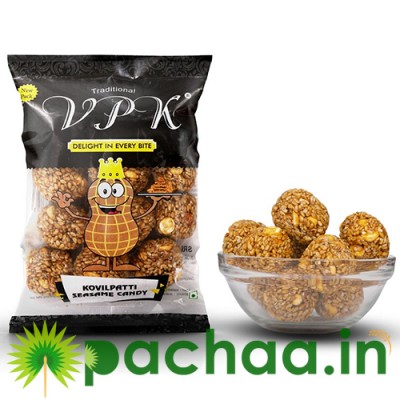 White Sesame Candy Balls (வெள்ளை எள்ளு உருண்டை) 70g White Sesame Candy Balls (வெள்ளை எள்ளு உருண்டை) 70g